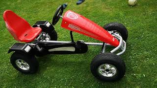 Berg Kettcar Gokart Racer BFR3 Silber