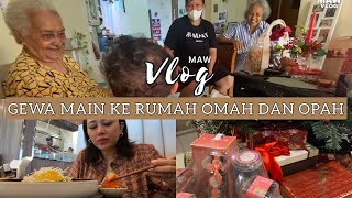 MAW VLOG | Gewa Main Ke Rumah Omah dan Opah, bungkusin kado, screening Film “Just Mom”