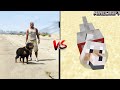 GTA 5 CHOP VS MINECRAFT DOG : WHO IS BEST?