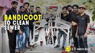 #Bandicoot robot, a solution to the manual scavenging