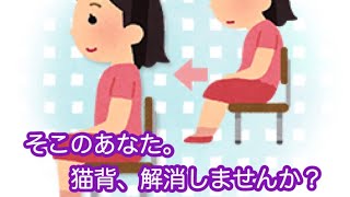 【1日5回】猫背改善！背中の筋トレ