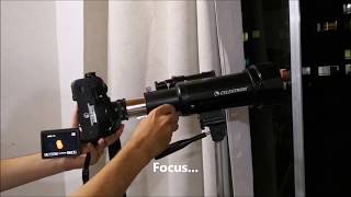 Astrophotography for beginners: Celestron travel scope 70 with EOS Canon #tutorial #easy