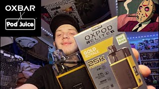 Reviewing OXBAR OXPod Elite Open Pod Starter Kit! Gold Royale 25k Pod!!