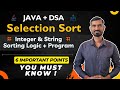 Selection Sort Algorithm in Java (Data Structure) | DSA Placement Course