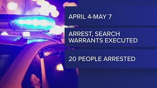 Elyria police arrest 20 people, seize fentanyl and cocaine in 'Operation Genesis'