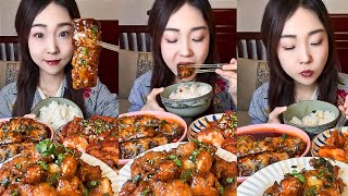 TIKTOK Mukbang Compilation || Wingstop, Chili's, In-N-Out, Canes, Crumbl & More!