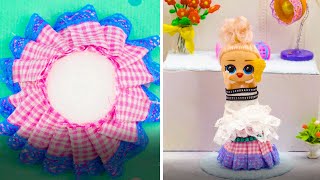 DIY Mini Makeup Chair For Barbie| MINIATURE IDEAS FOR DOLLHOUSE | #Shorts