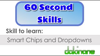 Google Docs: Using Smartchips and Dropdowns