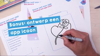 Ontwerp een app icoon | Bouw een app van je favoriete boek - Missie 7