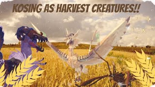 KOSing as HARVEST CREATURES|Creature of Sonaria#creaturesofsonariaroblox #roblox #fypyoutube#gaming