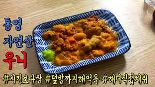 [고독한 혼술가]자연산 우니 성게알을 치킨값 보다 싸게 실컷 먹는 방법! mukbang