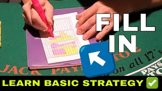 Basic Strategy Drill For Card Counters - Printable Chart