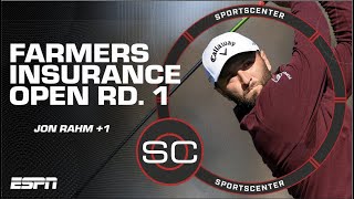 Jon Rahm +1 after FIRST ROUND! A BIG surprise at the Farmers Insurance Open 😳 | SportsCenter