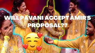 Amir's Cute Proposal to Pavani..On BB Jodigal😍🥰