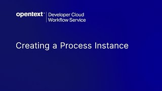 Workflow - Creating a Process Instance