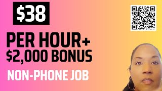 Non-phone job pays $38 per hour with a $2,000 sign-on bonus (Hiring Now) + Get paid to watch movies!