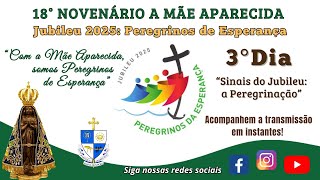 3° Dia do Novenário em Honra Mãe Aparecida | Peregrinos da Esperança | Benção do Rosário | 22/1/2025