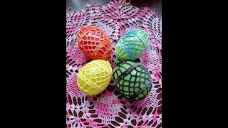 Szydełkowe jajeczko Wielkanocne wzór 3 crochet Easter egg