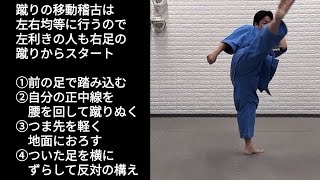 移動(ハイキック)