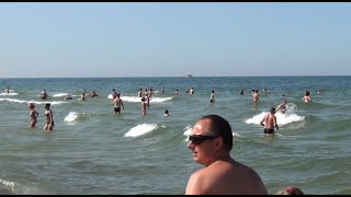 Władysławowo 2014-07-20 - Początek wysokiej fali - HD