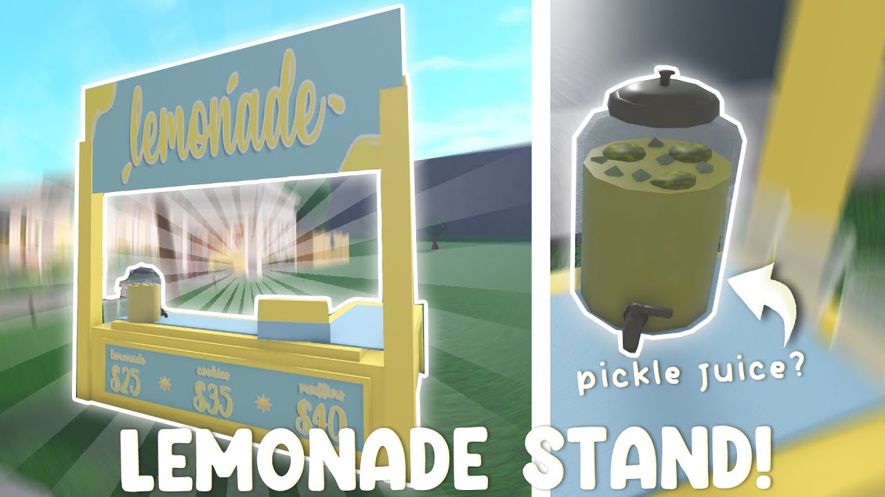 Opening A LEMONADE STAND In Bloxburg! - YouTube