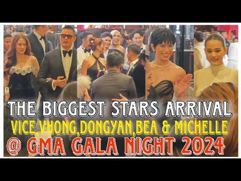 THE GRANDEST ARRIVAL OF THE BIGGEST STARS VICE,DONGYAN,MICHELEE,BEA,VHONG,MICHELLE @ GMA GALA 2024