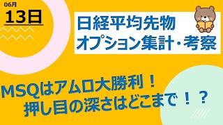 【海外ファンド取引手口　集計・考察】　6月13日　MSQはアムロ大勝利！押し目の深さはどこまで！？