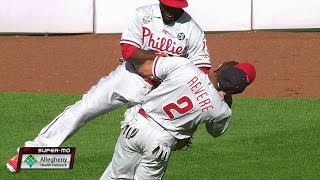 PHI@PIT: McCutchen triples after Phillies' collision