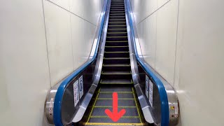 【エスカレーター降り】　JR新宿駅中央線下りホーム