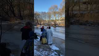 Освящение воды в р. Орша 19.01.2025