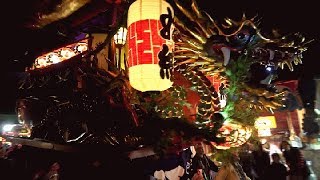 唐津くんち2018　走り.ありがとう　唐津神社参道　宵ヤマ