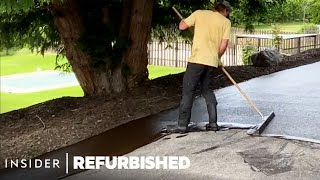 How A Professional Repairs Cracks In A Driveway | Refurbished