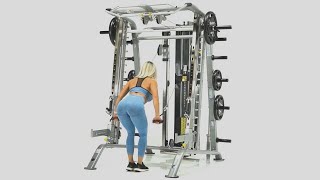 TuffStuff Evolution Smith Machine / Half Cage Ensemble CSM-725WS | Fitness Direct