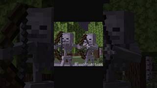 Noob Skeleton Minecraft Animation #shorts