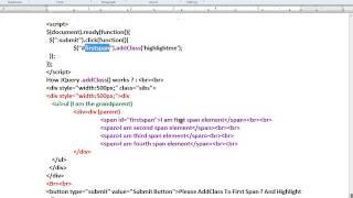 JQUERY ADDCLASS METHOD DEMO