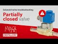 How to troubleshoot a solenoid valve that is only partially closed | HVAC&R Distillery