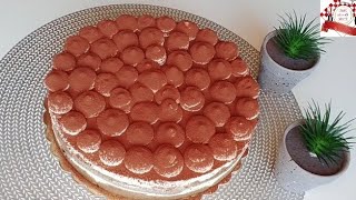 Torta di tiramisù senza uova facile da preparare 5 minuti è pronta