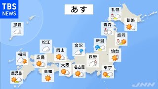 【12月1日 夕方 気象情報】明日の天気