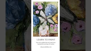 Paint With A Palette Knife | Paint Impressionistic Paintings | #shorts
