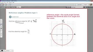 Reference angles - problem type 1