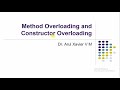 Method and Constructor Overloading in Java