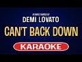 Demi Lovato - Can't Back Down (Karaoke Version)