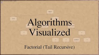 Factorial (Tail Recursive) - Algorithms Visualized
