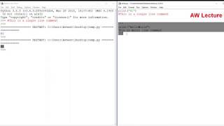 Single Line and Multi- Line Comments In Python