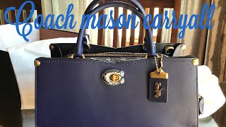 Coach Retail Mason Carryall With Snakeskin unboxing