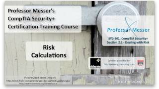 Risk Calculations - CompTIA Security+ SY0-301: 2.1
