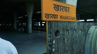 Navi Mumbai KharGhar Local Railway Station.नवी मुंबई खारघर लोकल रेलवे स्टेशन.Local Train