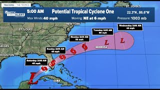 Potential Tropical Cyclone One: Friday 5 a.m. advisory