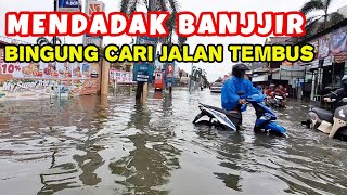 Mendadak Banjjir Besar Melanda pemilik Motor Bingung Mau Nekat Atau Balik #viral