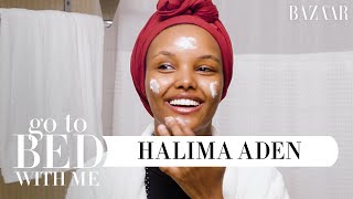 Top Model Halima Aden's Nighttime Skincare Routine | Go To Bed With Me | Harper's BAZAAR